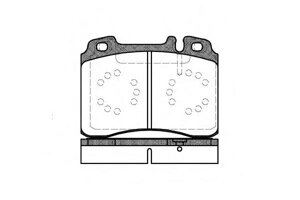 Колодки дискові задні MERCEDES 124 85-93 / 201 16v 85/202