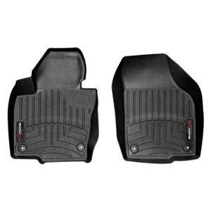 Килимки в салон (передні) Volkswagen Tiguan 2007- бортиком чорні 445461 WeatherTech