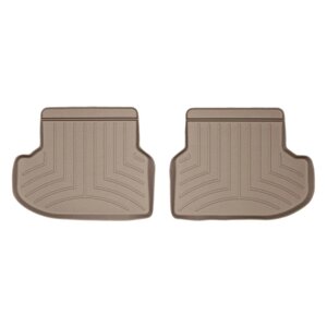 Килимки в салон (задні) BMW 5 2014- F10 з бортиком бежеві RWD 453133 WeatherTech