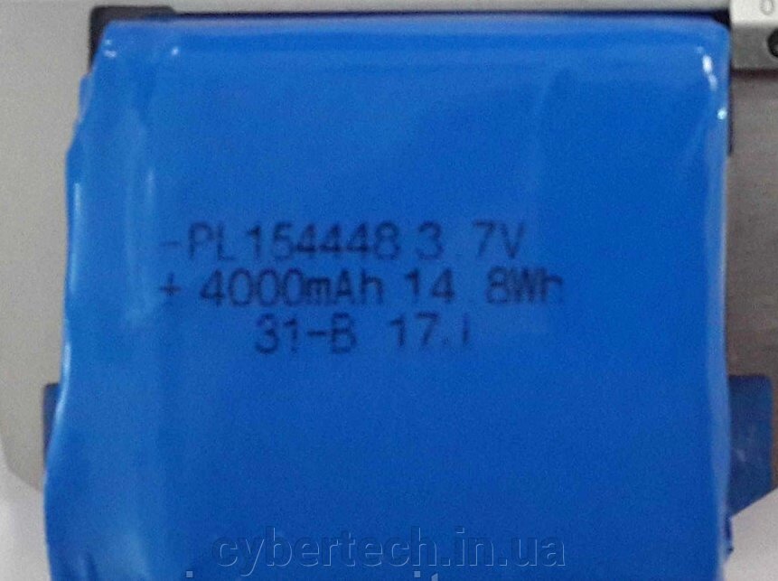 Акумулятор для бодікамери Li 3.7V 4000 mAh PL154448 від компанії CyberTech - фото 1