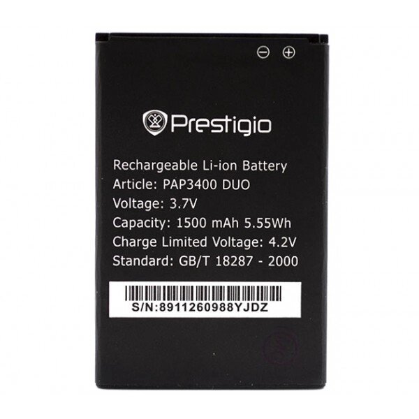 Акумулятор для Prestigio PAP3400 Duo від компанії CyberTech - фото 1