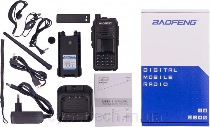 Цифрова рація DMR Baofeng DM-1702 з GPS від компанії CyberTech - фото 1