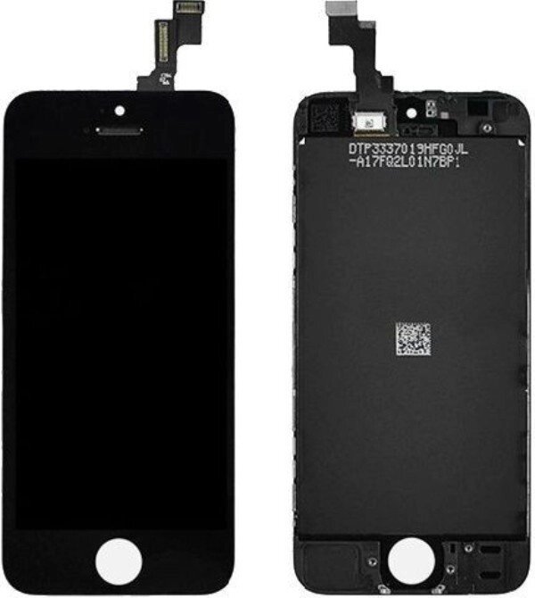 Дисплей iPhone 5, черный, с сенсорным экраном (дисплейный модуль), с рамкой, оригинал від компанії CyberTech - фото 1