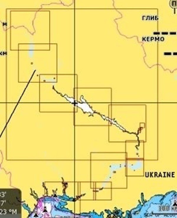 Карта Navionics «Дніпро» (повне покриття) + SonarChartsLive від компанії CyberTech - фото 1
