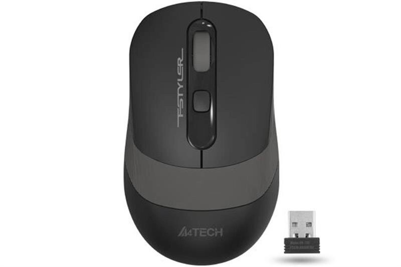 Миша бездротова A4Tech FG10 Black / Grey USB від компанії CyberTech - фото 1
