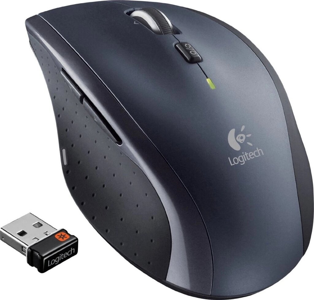 Миша бездротова Logitech M705 Marathon (910-001949) Black USB лазерна від компанії CyberTech - фото 1