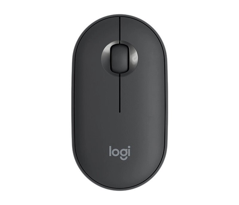 Миша бездротова Logitech Pebble M350 (910-005718) Black USB від компанії CyberTech - фото 1