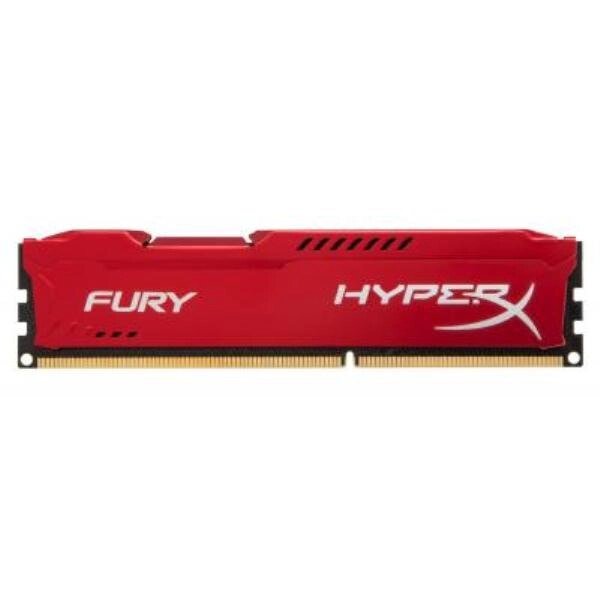 Модуль пам'яті для комп'ютера DDR3 4Gb 1600 MHz HyperX Fury Red Kingston (HX316C10FR / 4) від компанії CyberTech - фото 1