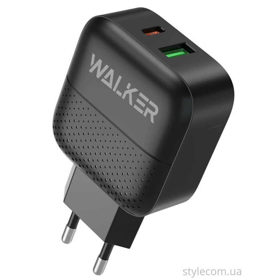 Зарядний пристрій для смартфону USB+Type-C від компанії CyberTech - фото 1