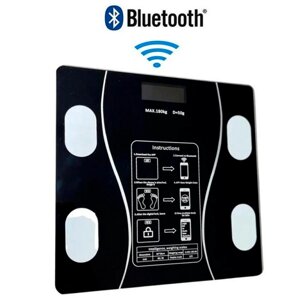 Розумні смарт-ваги підлогові 17 А з застосунком Bluetooth, до 180 кг (0,05 кг)