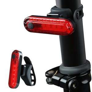Велосипедний ліхтар задній габаритний BSK-2275 micro USB, вбудований акумулятор