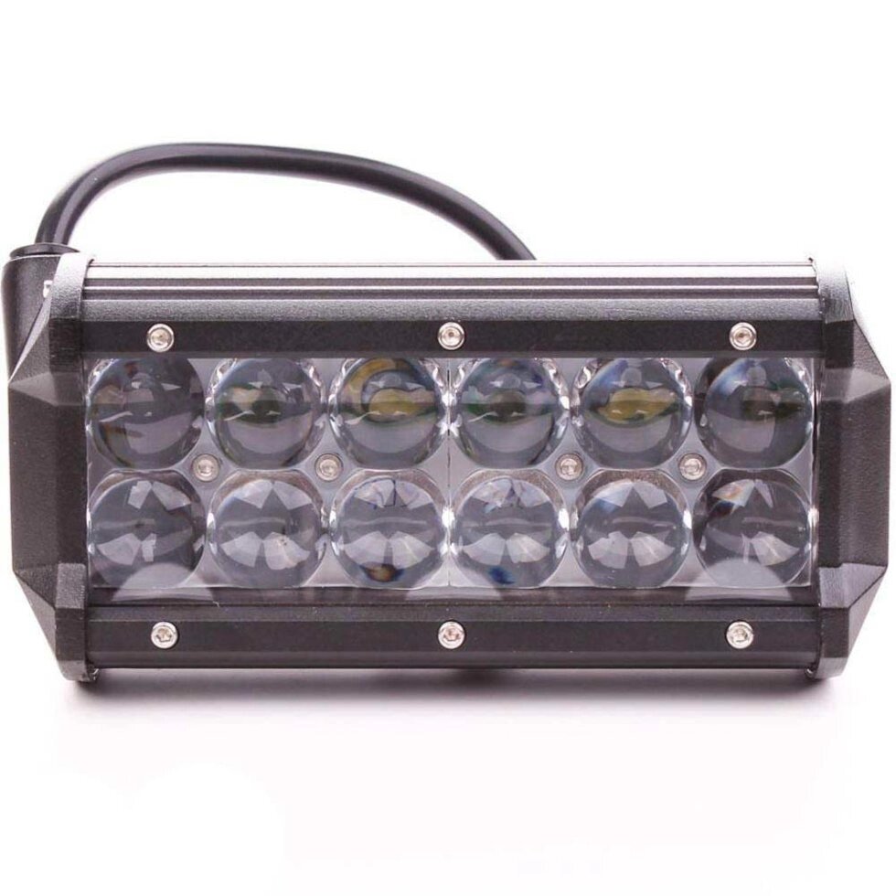 Фара LED прямокутна 60W, 12 ламп, 10 / 30V 6000K довжина-98 мм, товщина-80 мм від компанії ТОВ ЮГ АГРО ЗАПЧАСТЬ - фото 1