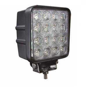 LED фара квадратна 48W, 16 ламп, широкий промінь 10 / 30V 6000K