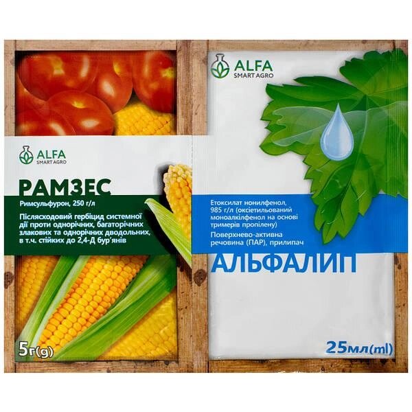 Гербіцид вибіркової дії Рамзес 5 г + Прилипач Альфалип 25 мл від компанії Сад та Город - фото 1