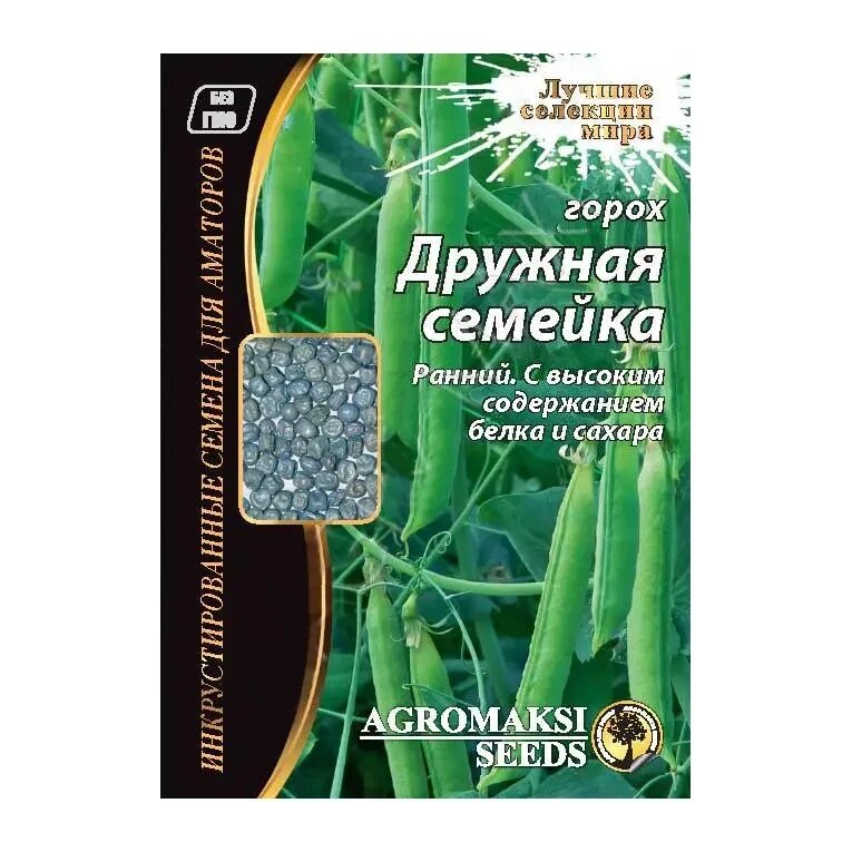 Насіння горох Дружня Сімейка 30 гр. від компанії Сад та Город - фото 1