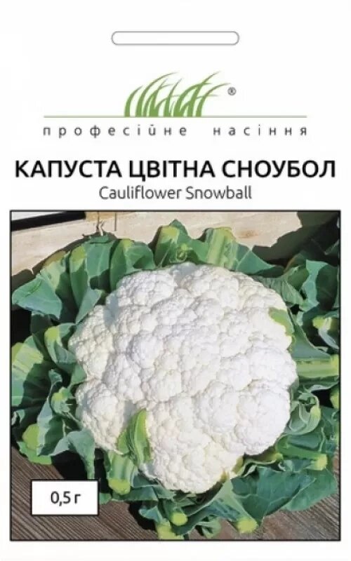 Насіння  капуста цвітна Сноубол 0.5г від компанії Сад та Город - фото 1