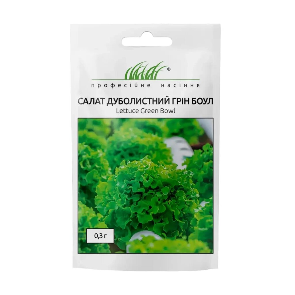 Насіння Салат дуболистий Грін Боул 0,3г від компанії Сад та Город - фото 1