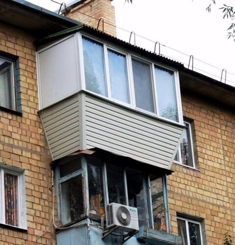 Крыша для балкона - монтаж в Киеве