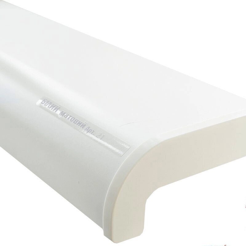 Підвіконня пластиковий Sauberg білий матовий від компанії «Okna-Shop» інтернет магазин - фото 1