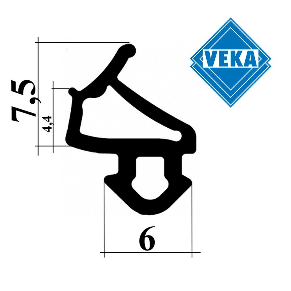 Уплотнитель для окон Veka Secil ##от компании## «Okna-Shop» интернет магазин - ##фото## 1