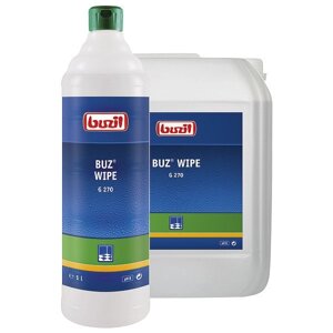 Buzil G270 Buz Wipe миючий засіб для прибирання паркету, полірованих покриттів з натурального каменю 1л pH8