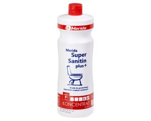 Merida SUPER sanitin PLUS засіб для ретельна очистки сантехники пляшка 1 л