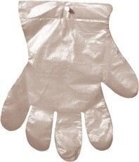 Одноразові поліетиленові рукавички HDPE упаковка 100шт Merida