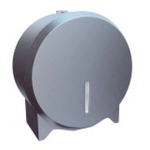 Диспенсер туалетного паперу джамбо Merida Stella Mini матова нержавіюча сталь ключ - фото
