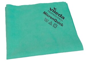 Серветка МікронКвік мікроволокно Vileda Professional зелена 40х38см