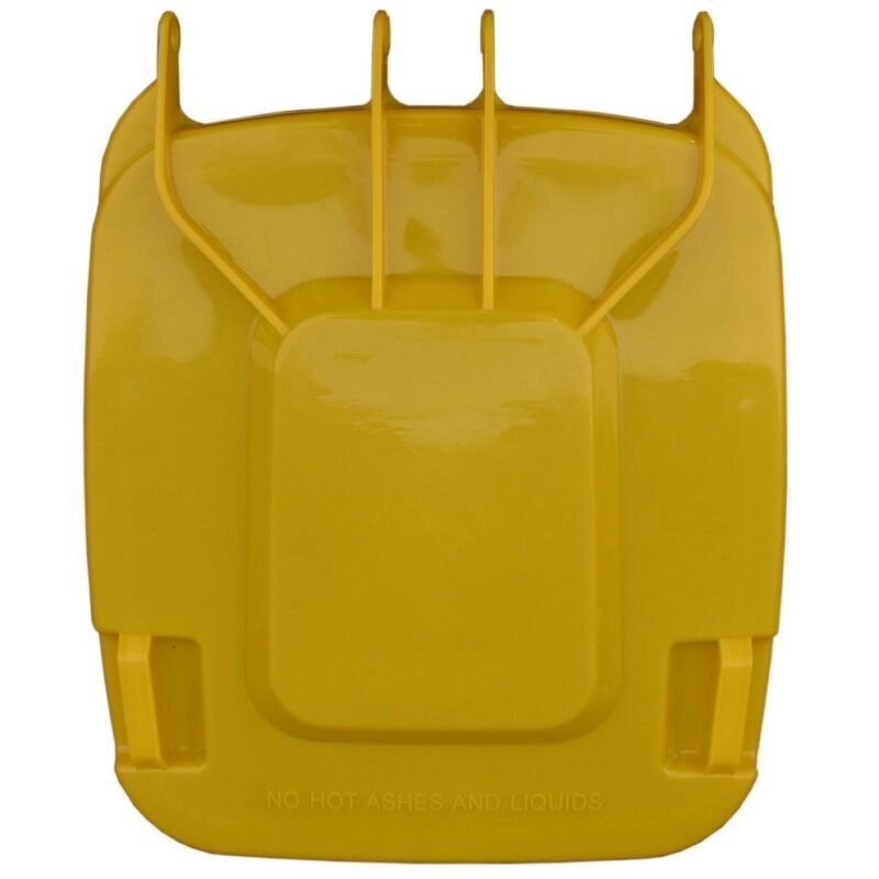 Кришка для контейнера 120л колір жовтий для сортування пластику металу - огляд