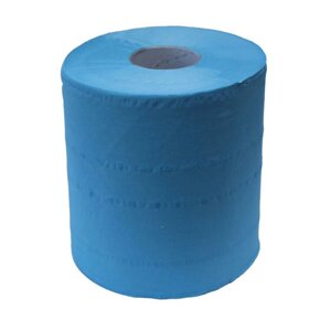 Протиральна папір в рулонах 158м 2 шари целюлоза синя Merida Top Blue Maxi упаковка 6 рулонів