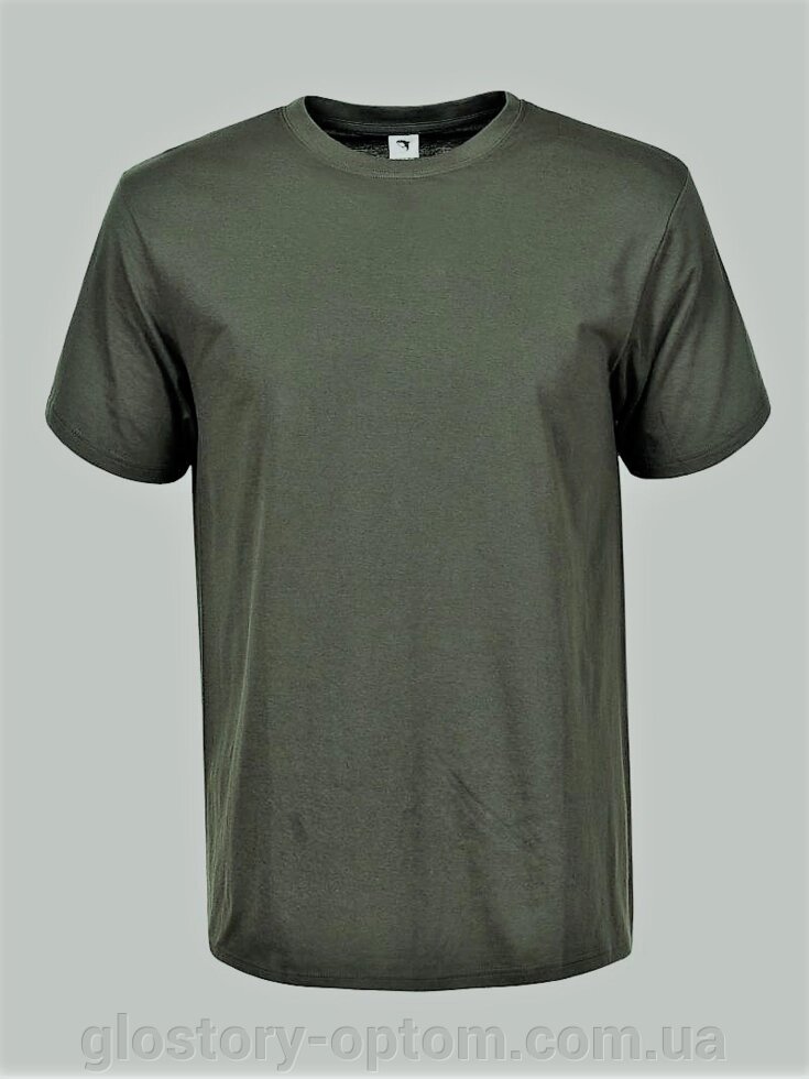 Чоловіча футболка Glo-story MPO-B3104-3XL-4XL-5XL, зелена від компанії Glo-Story гуртом з Угорщини. - фото 1