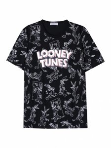 Футболка чоловіча Glo-story Looney Tunes MPO - 3768-1, чорна