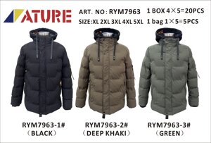 Куртка чоловіча Nature RYM-7963-2 (XL-5XL)