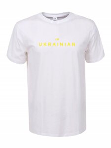 Чоловіча футболка i'm ukrainian UA-(D0100) біла