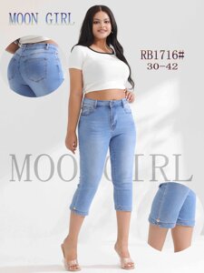 Джинсові бриджі жіночі Moon Girl, RB1716 розмір 30-42