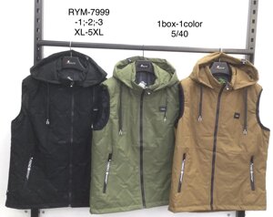 Жилетки чоловічі Nature RYM-7999-2 розмір XL-5XL