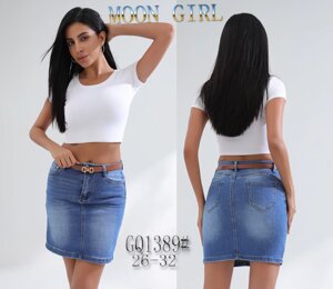 Джинсова спідниця Moon Girl, GQ1389 розмір 26-32