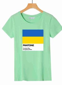 Жіноча патріотична футболка PANTONE WPO-UA-2-Green