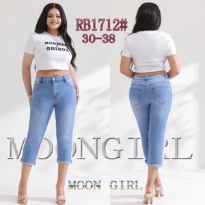 Джинсові бриджі жіночі Moon Girl, RB1712 розмір 30-42