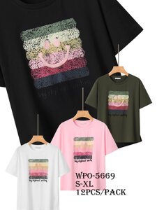 Жіноча футболка Glo-Story, WPO-5669 розмір S-XL