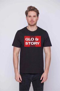 Чоловіча футболка Glo-story MPO-P7598, чорна