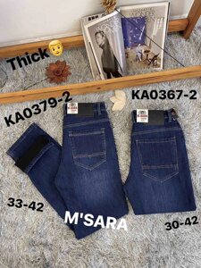 Джинси на флісі чоловічі M’Sara, KA 0367-2 розмір 33-42