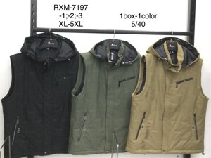 Жилетки чоловічі Nature RYM-7197-1 розмір XL-5XL