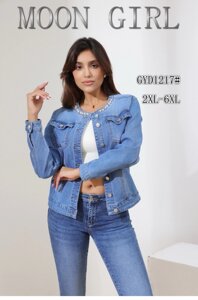 Джинсова сорочка жіноча Moon Girl, GYD1217 розмір 2XL-6XL