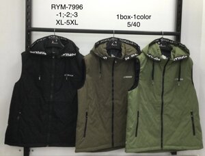 Жилетки чоловічі Nature RYM-7996-1 розмір XL-5XL