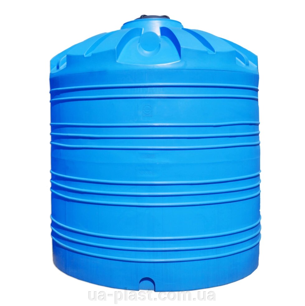 Ємність V-10 000, харчова пластикова бочка, бак для води від компанії ЮА-ПЛАСТ - фото 1