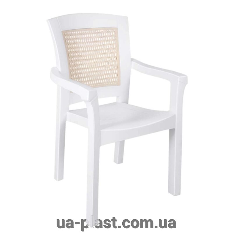 Крісло IRAK PLASTIK SIDE біле від компанії ЮА-ПЛАСТ - фото 1