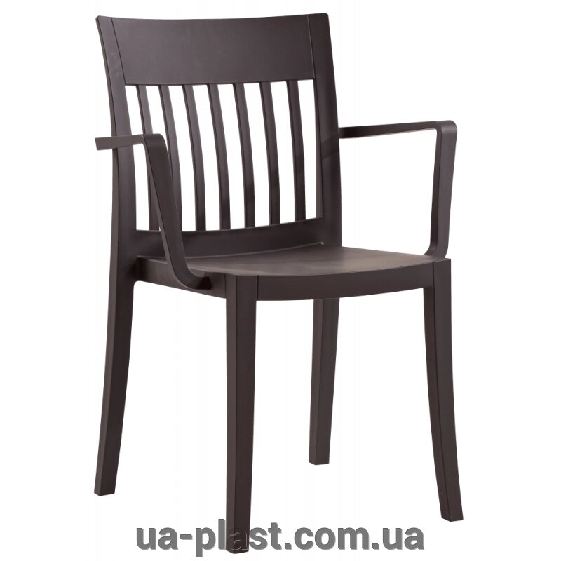 Крісло PAPATYA EDEN-K матове темно-коричневе від компанії ЮА-ПЛАСТ - фото 1