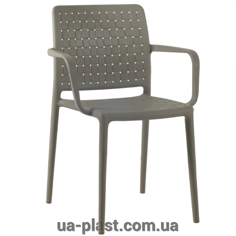 Крісло PAPATYA FAME-K сіро-коричневе від компанії ЮА-ПЛАСТ - фото 1